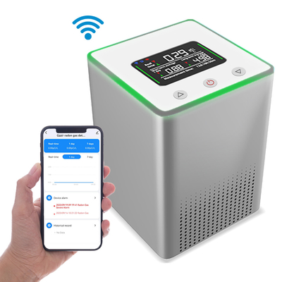 Indoor Radon Smart Sensor Gas Detector WiFi Monitoring met geluidswaarschuwing