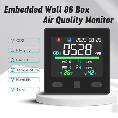 Goede prijs. CO2 IAQ Air Quality Monitor Wifi Temperature Detector 12V 2,8 inch TFT Display online