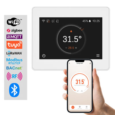 Goede prijs. Multi-Protocol Slimme HVAC Thermostaat – WiFi/Zigbee/Tuya, Bediening via App/Touchscreen, Compatibel met 2/4-Pijps Systeem online