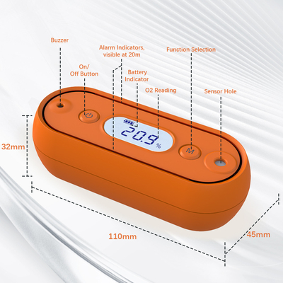 Good price High Precision Portable Oxygen Gas Detector Air Monitor Voor buitenactiviteiten 9V online