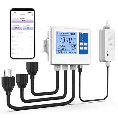 Good price 100V kas Wifi CO2-monitor Controller Temperatuur en luchtvochtigheid online