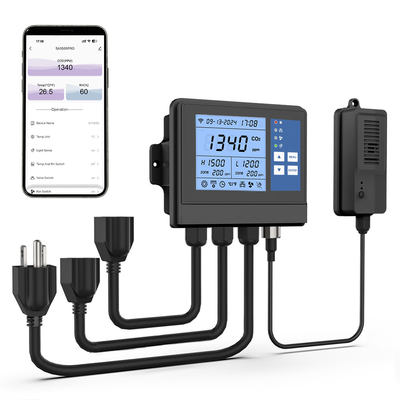 Good price GZAIR WIFI kasklimaatcontroller CO2-sensor 240VAC online