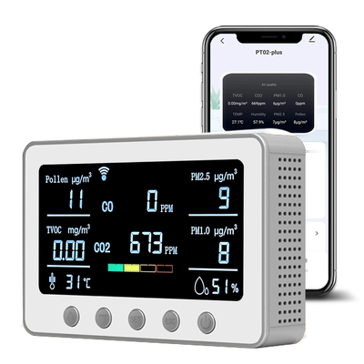 Good price App-gecontroleerde slimme luchtkwaliteitsmonitor koolmonoxide multi-sensor industrieel binnen online