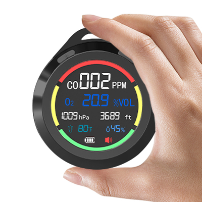 Lcd-scherm reizen draagbare koolmonoxide monitor detector voor temperatuur vochtigheid 1500mAh