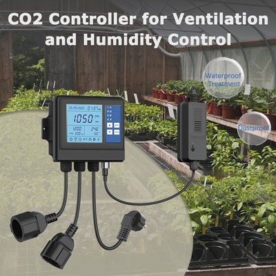 Good price 3000ppm NDIR Treibhausklimaatcontroller Carbondioxide Monitoring 120V online