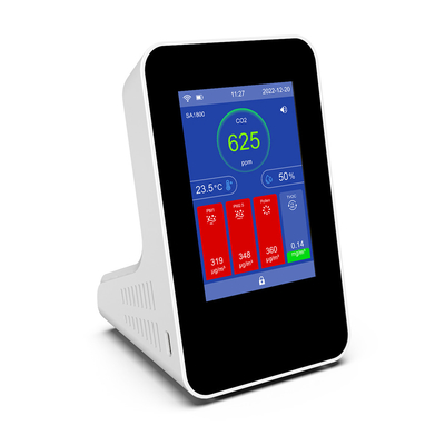 Oplaadbare stuifmeel-CO2-smart-luchtkwaliteitsmonitor IAQ voor HVAC-systeem