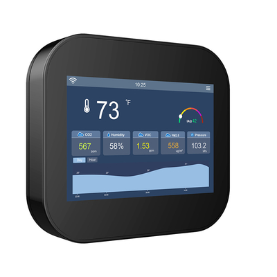 Good price Touchscreen Indoor Smart Air Quality Monitor Sensor met WiFi RS485 & LoRaWan online
