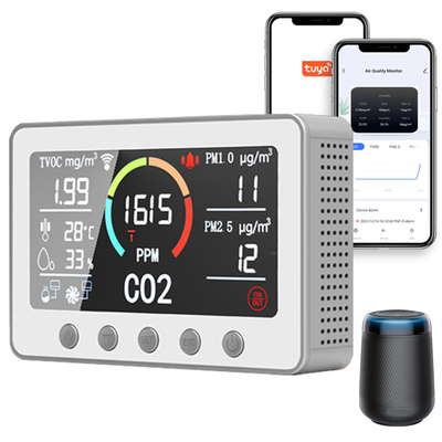 Home All In One RS485 IAQ Smart Air Quality Monitor Voor HVAC BMS