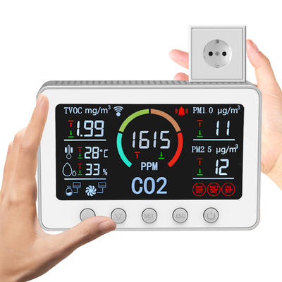 Good price Seamless Smart Air Monitor TVOCs CO2 Detector IAQ Controller online