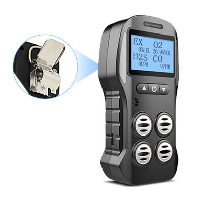 Robuuste draagbare 4 Gas Lel Multi Gas Detector voor gevaarlijke gasmonitoring