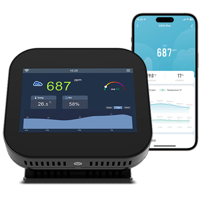 Good price Smart Gzair Indoor CO2 Meter WiFi Air Monitor Aanraakscherm online