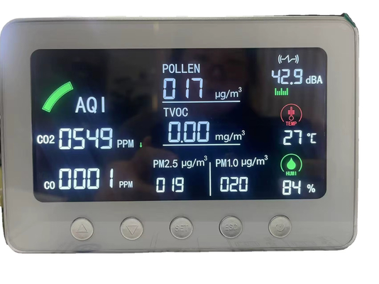 Goede prijs. Smart WiFi IAQ Monitor Multiparameter Air Quality Monitor met TVOC PM1.0/2.5 CO CO2 voor thuis, kantoor en binnenruimtes online