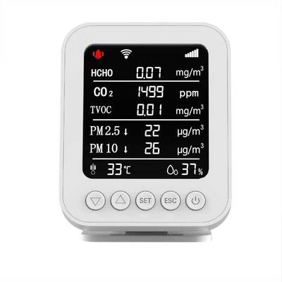 Goede prijs. PT05 Tuya APP Air Quality Tester - WiFi-Connected CO2/PM2.5/HCHO/TVOC Monitor for Household & Office online