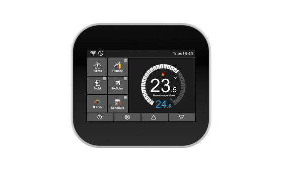 Goede prijs. Luxe digitale WiFi-thermostaat met touchscreen. Moderne muurbediening voor hotels en appartementen. online