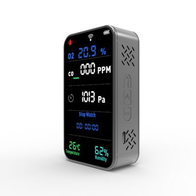 Goede prijs. PT09 Draadloze O2- en CO-monitor met 3000 mAh batterij en cloudwaarschuwingen online