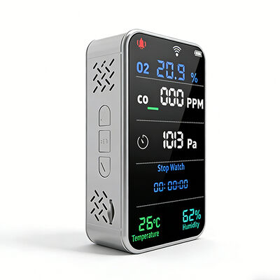 Goede prijs. Industriële 7-in-1 gasdetector Draadloos O2 en CO Monitor 3000mAh Battery Cloud Alerts Wi-Fi App SD Logging ATEX Explosiebestendige online