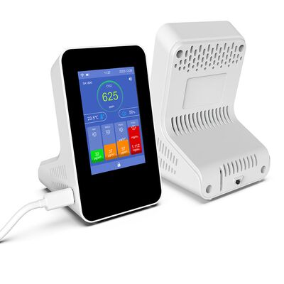 Goede prijs. SA1800 9-in-1 WiFi Luchtkwaliteitsmonitor - Slimme NDIR CO2-detector met PM2.5, PM10, TVOC, HCHO, CO, Temp & Vochtigheid voor Thuis & Kantoor online