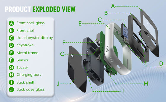 Goede prijs. Professionele CO-gasmonitor voor thuis - Digitale koolmonoxidemeter met visueel/hoorbaar alarm - Bescherm uw gezin tegen stille doders online